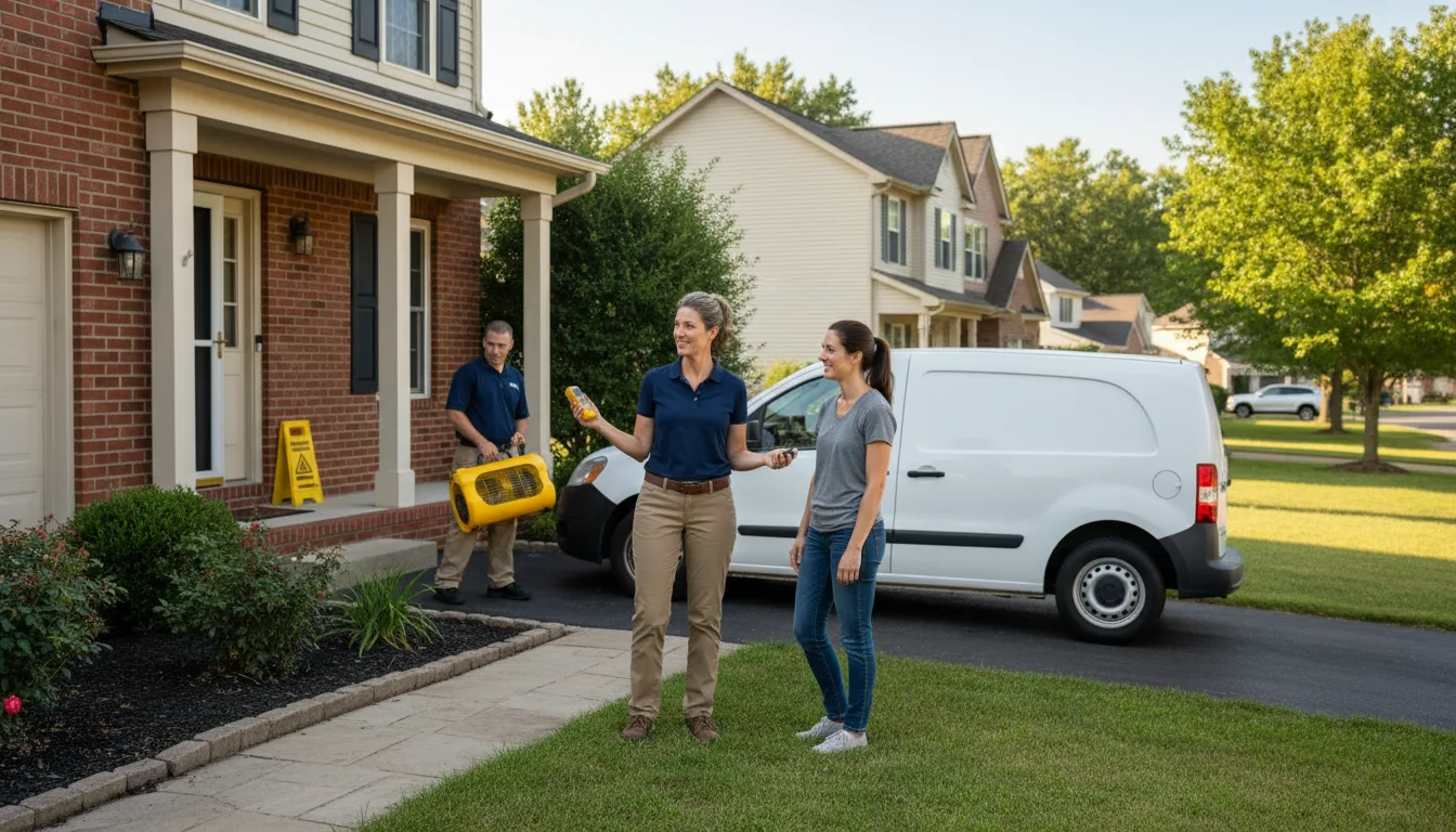 Water restoration image for Mildew Remediation in Hartville, OH